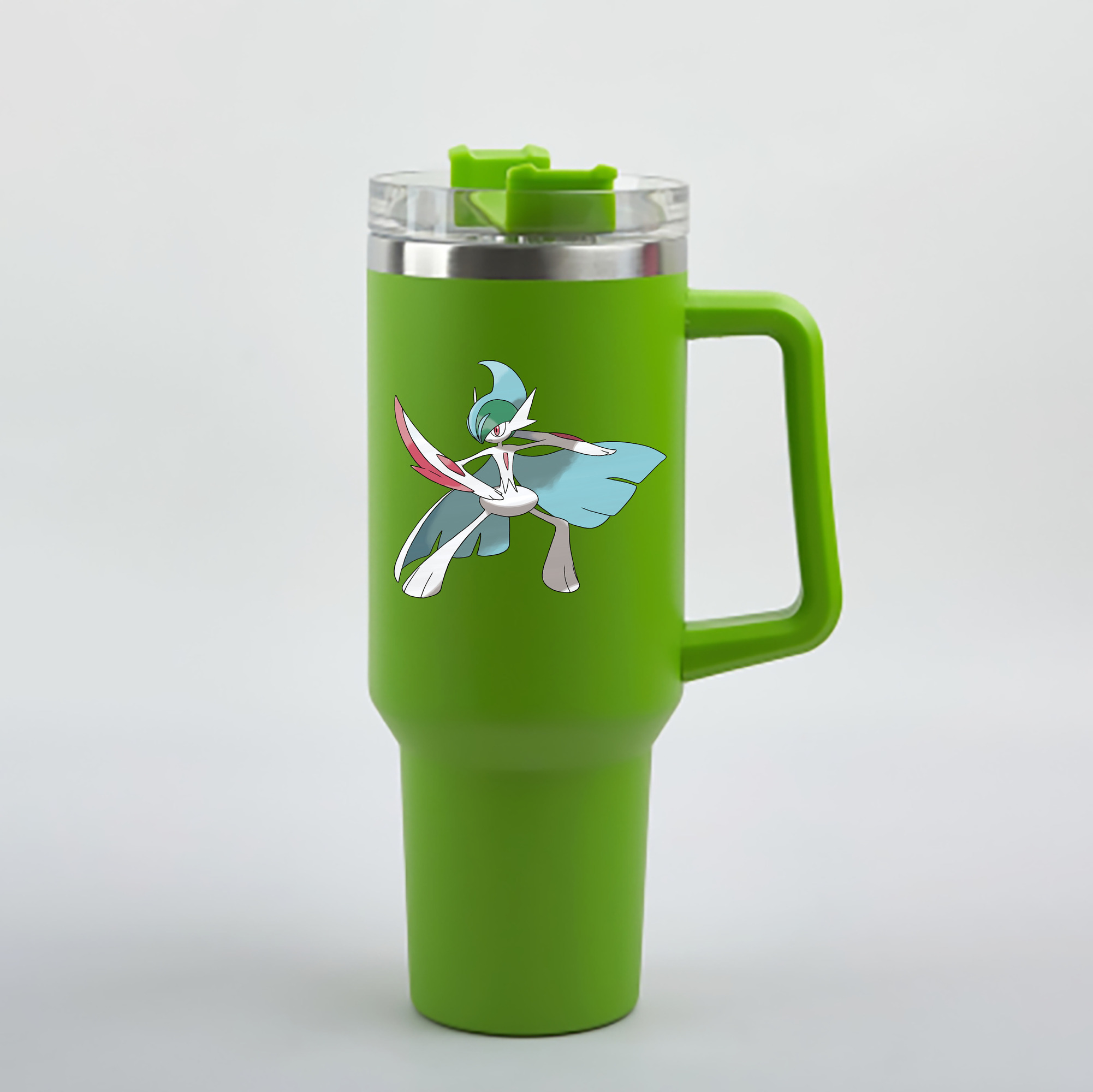 （画像用） ポケットモンスター Pokémon 1200mL車用タンブラー - クリスタルステッカー（プラスチックストロー付き）